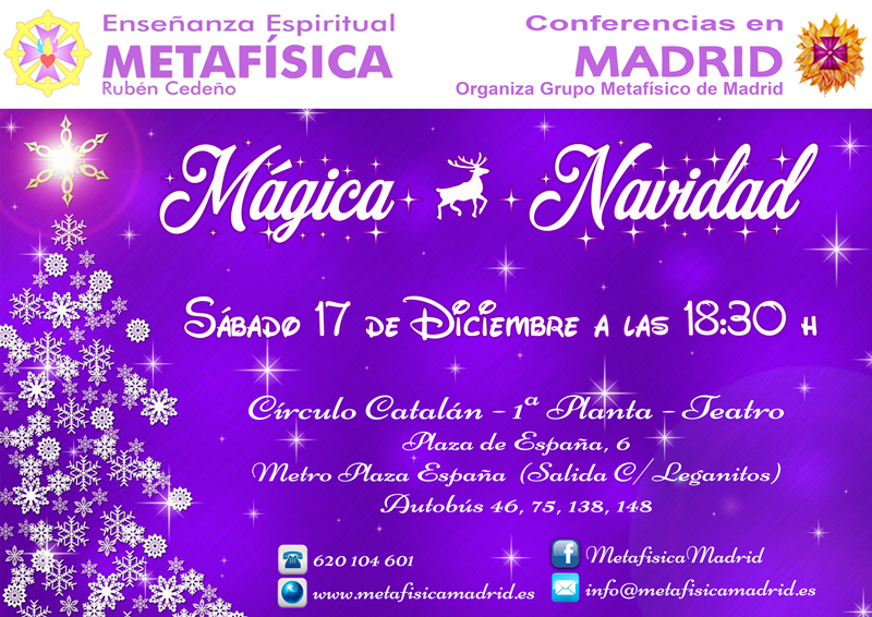 conferencia magica navidad 17 diciembre 2016 18 30 horas ciruclo catalan grupo metafisico de madrid
