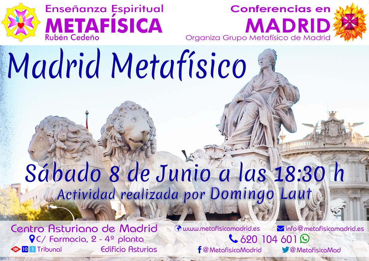 conferencia madrid metafisico 8 julio 18 30 horas centro asturiano grupo metafisico de madrid