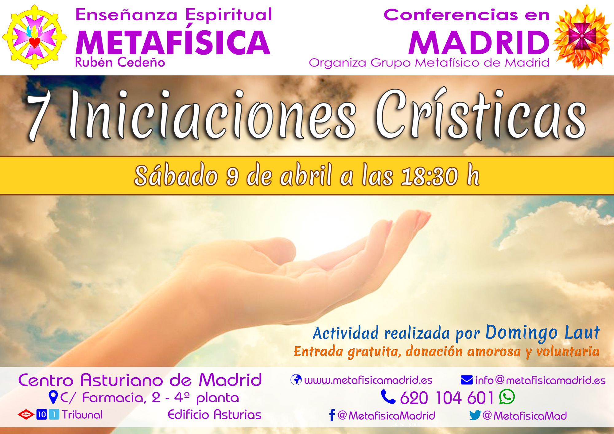 conferencia siete iniciaciones cristicas sabado 9 abril 18 30 grupometafisicodemadrid