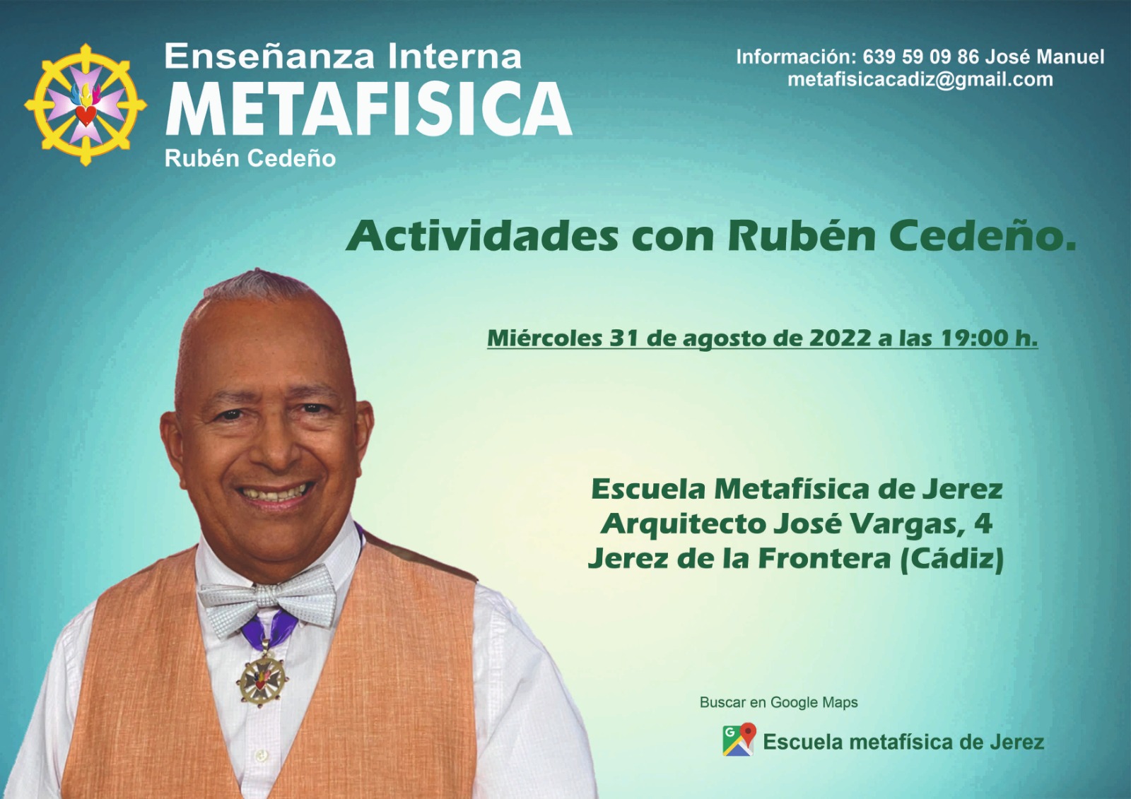 actividad metafisica ruben cedeno cadiz 31 agosto metafisicamadrid
