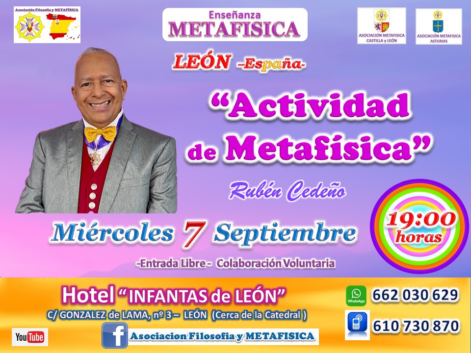conferencia ruben cedeno leon 7 septiembre metafisicamadrid